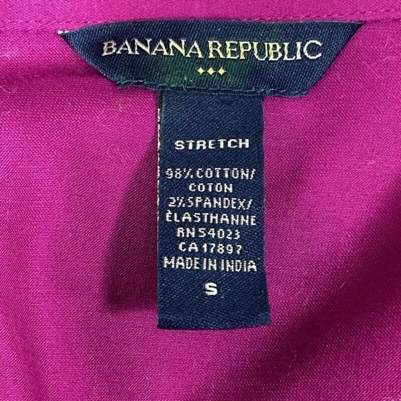 Banana Republic Bright Purple Button Front Blouse - Picture 3 of 3